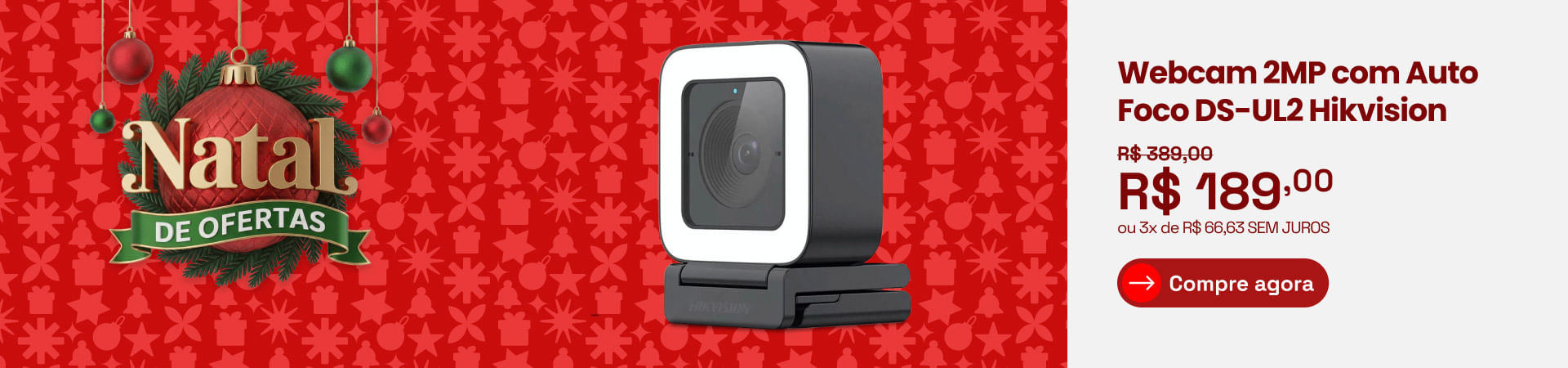 Banner Desk - Banner Webcam ~Hikvision com desconto