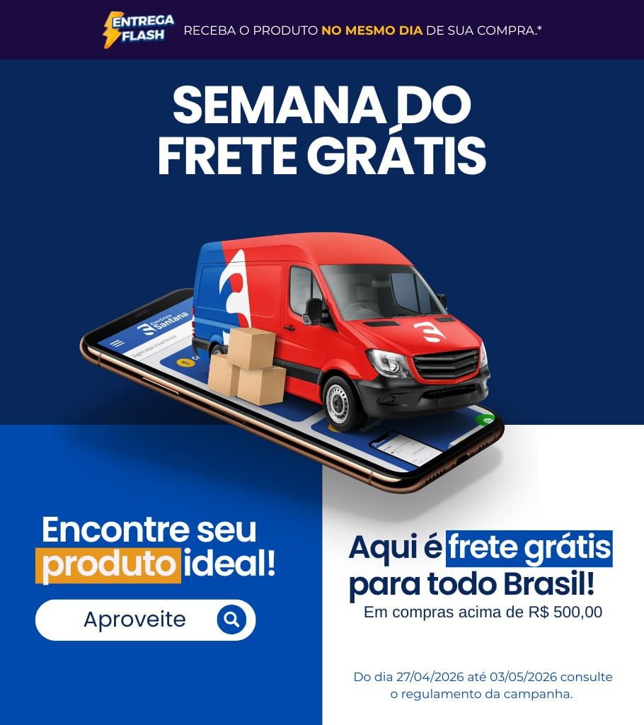 Semana do Frete Grátis: frete grátis em produtos selecionados acima de R$ 500,00