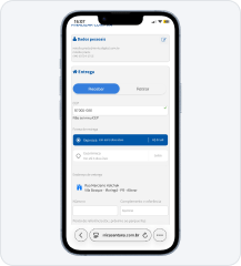 Ilustração de celular mostrando carrinho de compras
