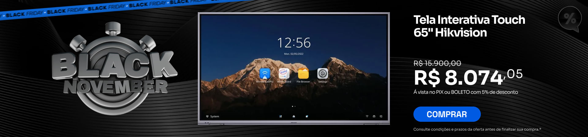 Banner Desk - Tela Interativa