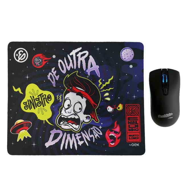 Kit-Mouse-USB-e-Mousepad-Enaldinho-MC106-OEX Kit-Mouse-USB-e-Mousepad-Enaldinho-MC106-OEX
