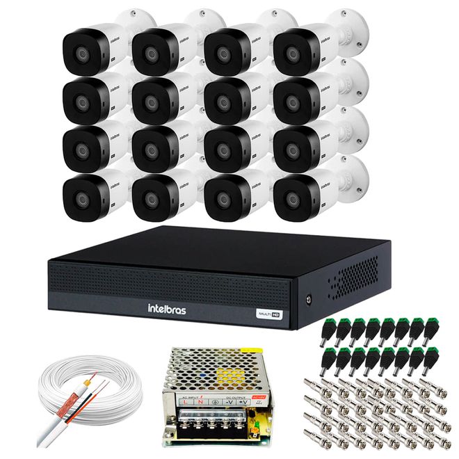 KIT-6-CFTV-INTELBRAS-16-CAMERAS-BULLET-HD-1220---DVR-MHDX-1016-C_1