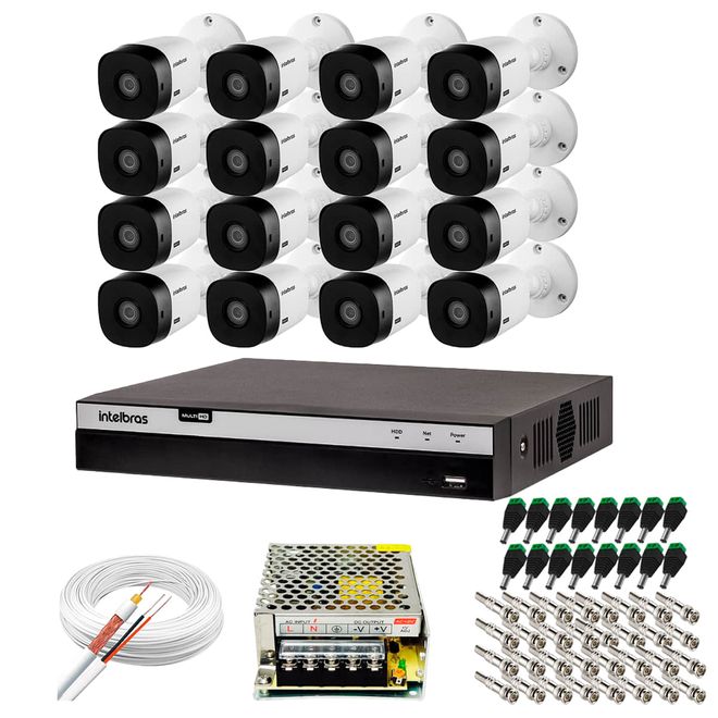 KIT-CFTV-INTELBRAS-16-CAMERAS-BULLET-HD-1420---DVR-MHDX-3016-C_1