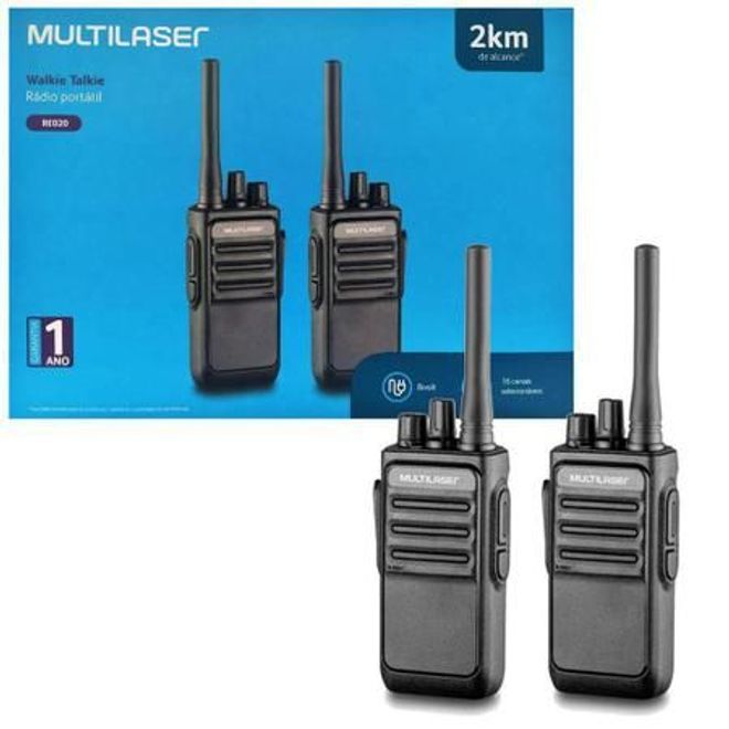 Rádio Comunicador Walkie Talkie RE020 Multilaser