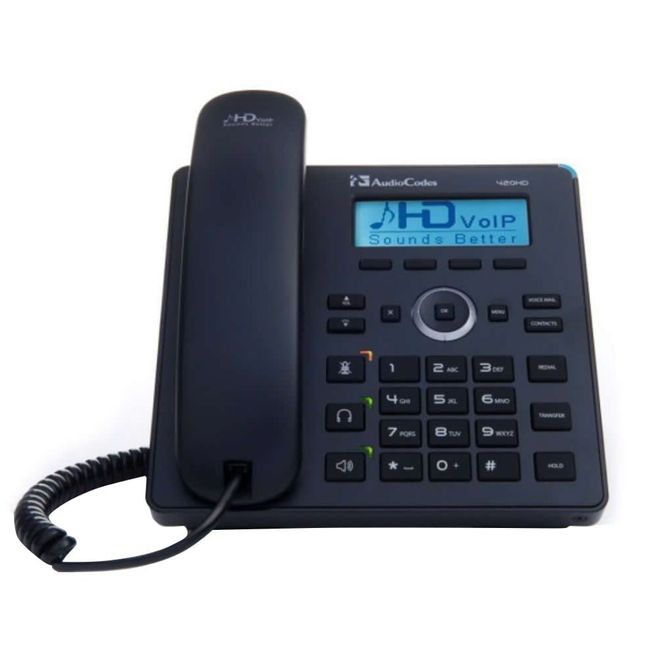 Telefone IP para 2 linhas 420HD POE IP420HDEPS Audicodes