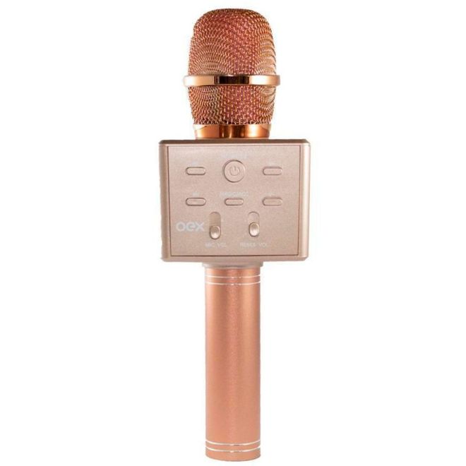 Microfone Bluetooth TWS SuperStar Rosa MK101 - OEX