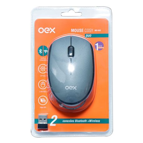 Mouse Sem Fio Bluetooth MS602 - OEX | Eletrônica Santana