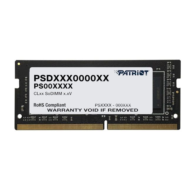 Memória de Notebook 8GB DDR4 Signature 2666mhz PSD48G266681S Patriot