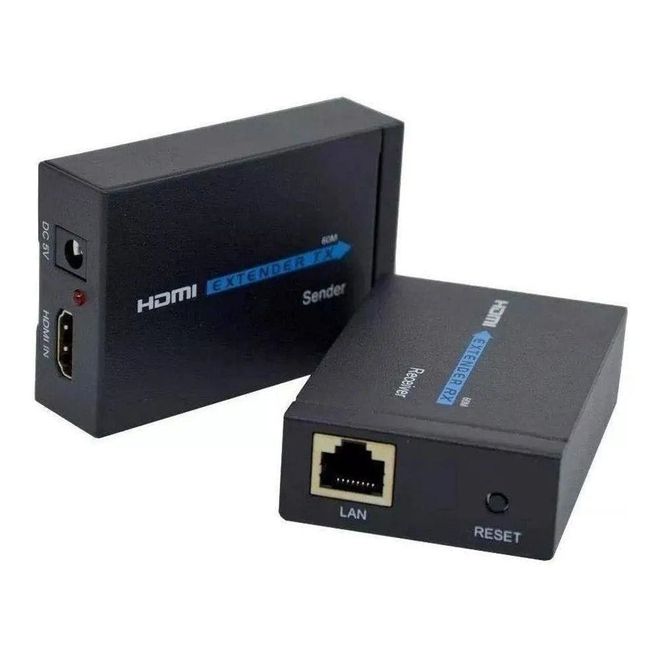 Transmissor e Receptor HDMI via CAT 5/6 60M Cabos Golden