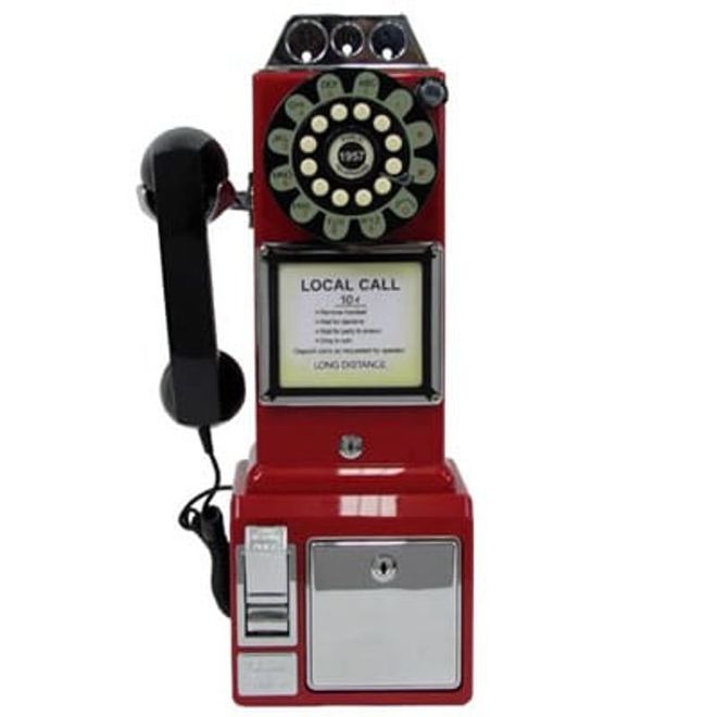 Telefone Com Fio Retro Classic Watson Vermelho 33749 Classic