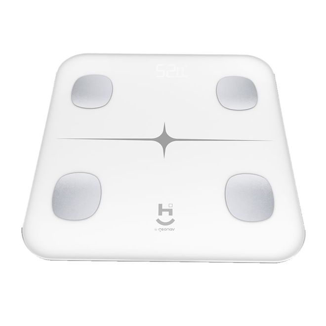 Balança Digital Inteligente Bluetooth com Bioimpedância HISAUBA Geonav
