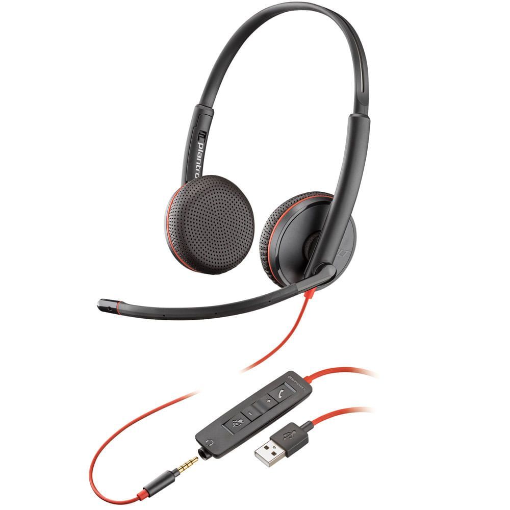 Encontraproduto.com.br - Headset Blackwire C3225 USB 209747-101 Plantronics