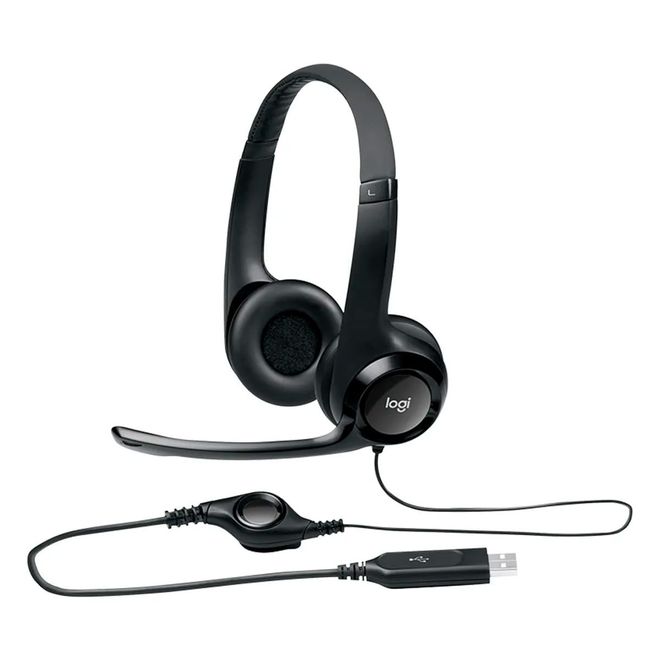 Headset com Fio USB-A H390 981-000014 Logitech
