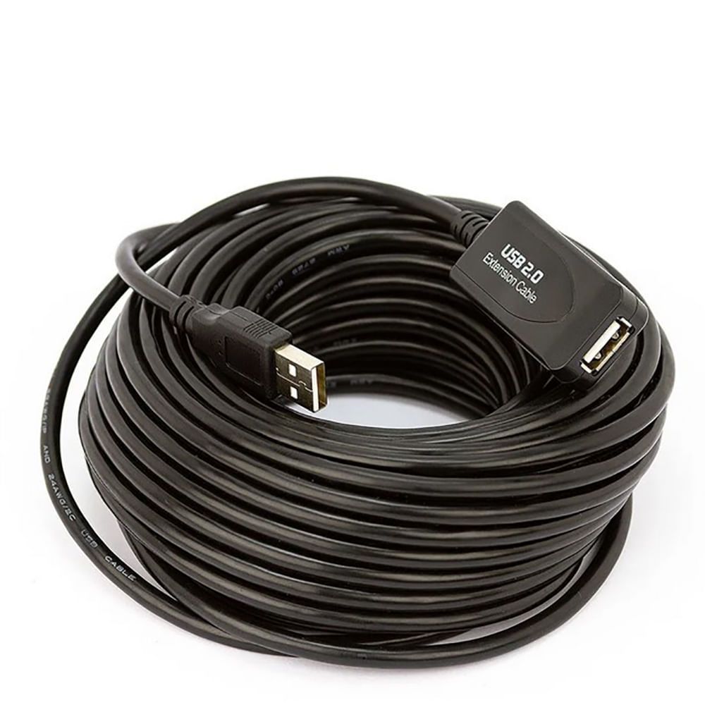 Cabo Extensor USB 2.0 10m Amplificado | Eletrônica Santana - Eletronica ...