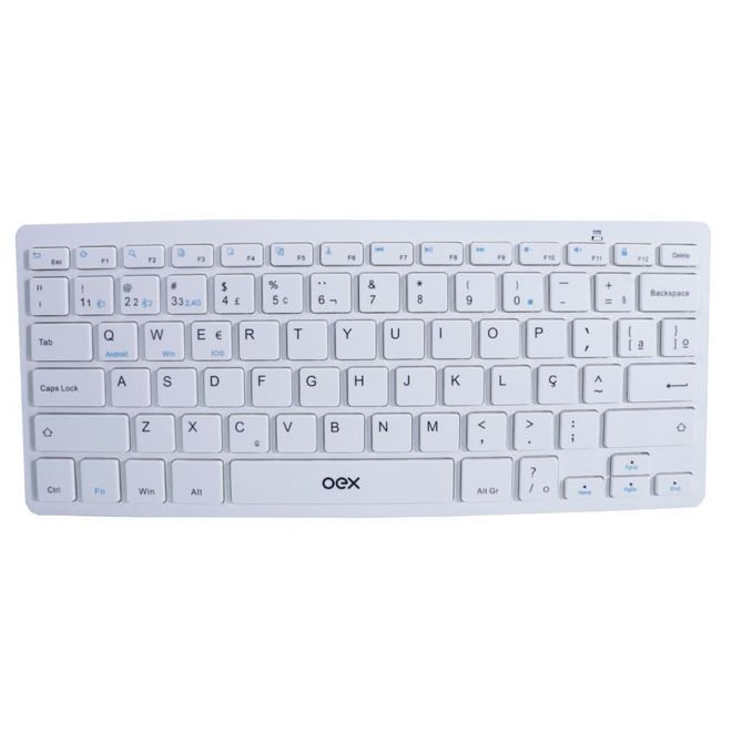 Teclado sem fio Elite Duo TC508 Bluetooth Wireless Branco 48.7443 OEX