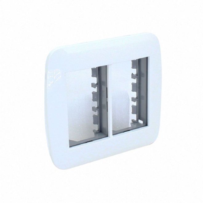 Espelho 6 blocos Caixa 4x4 branco DX Dutotec Espelho 6 blocos Caixa 4x4 branco DX Dutotec