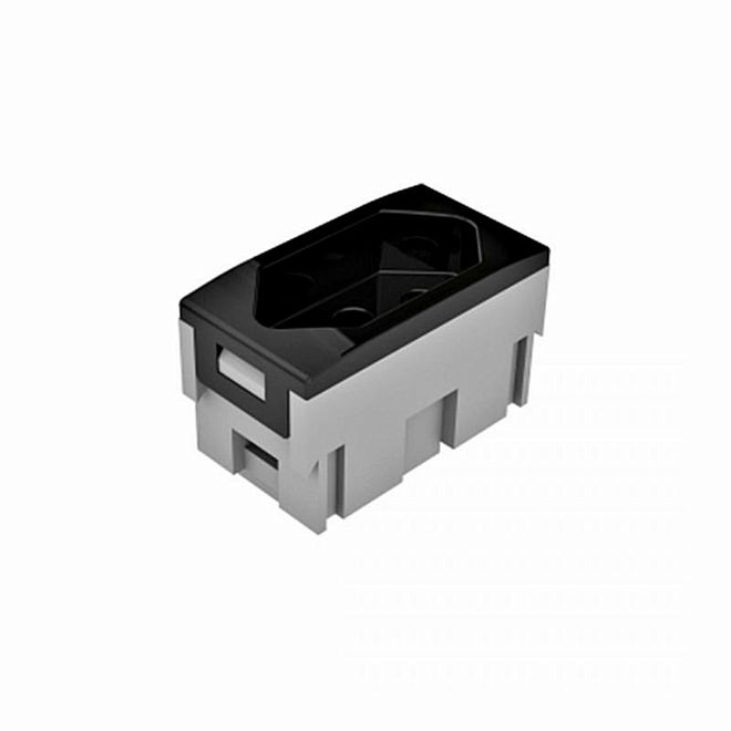 Tomada Pezziblk 10a 3p Nbr Preto Dx 99230.10 132128 Dutotec
