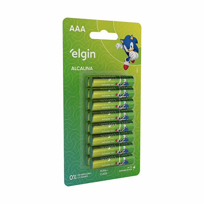 Pilha Alcalina Pequena  AAA Com 16 Unids. Ele000000082352 Elgin