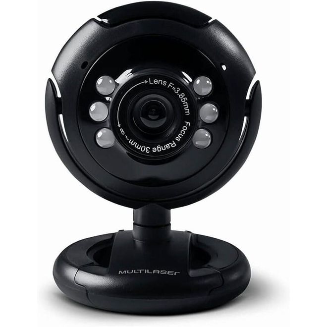 Webcam Nightvision com Microfone WC045 Multilaser