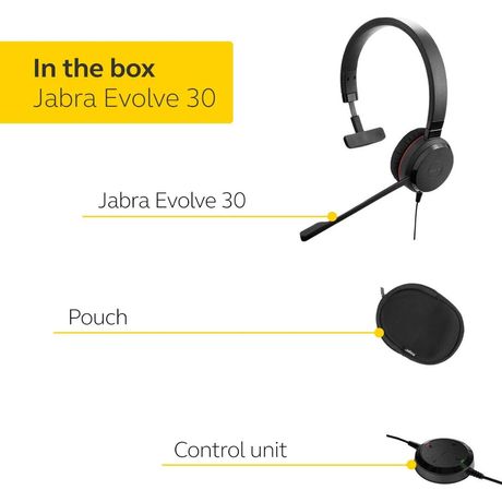 Headset Mono Evolve 30 II UC 5393-829-309 Jabra