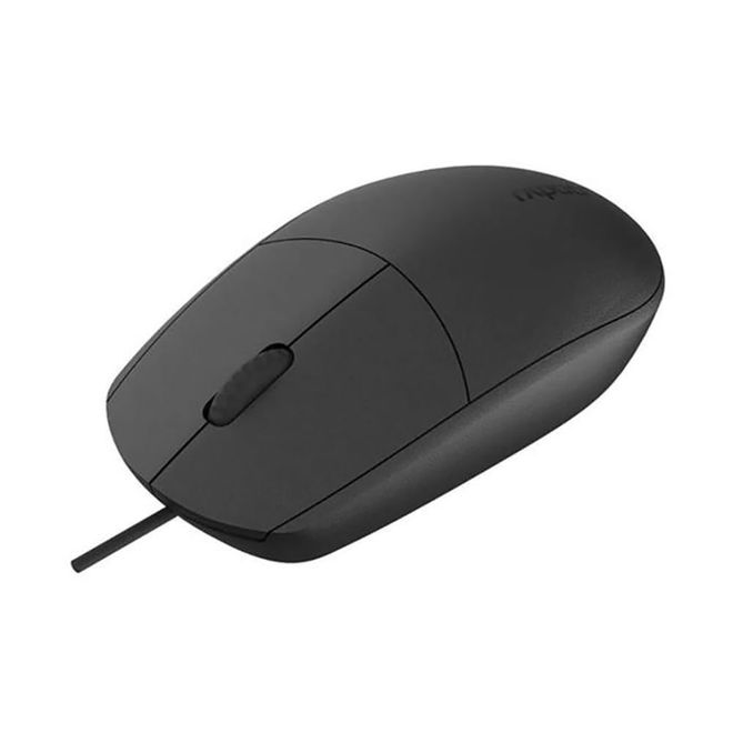 Mouse Com Fio Preto N100 Ra017 Rapoo