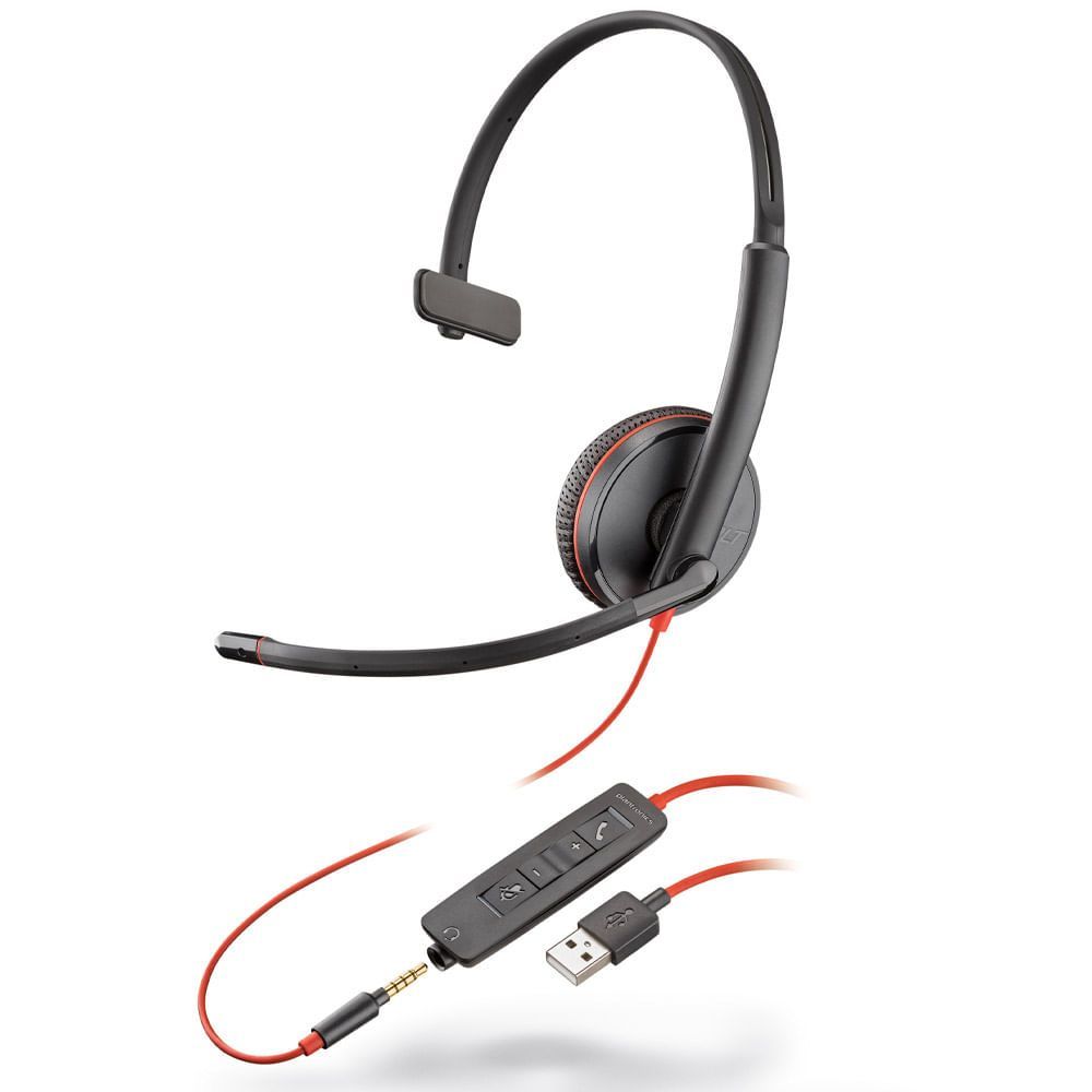 Encontraproduto.com.br - Headset Blackwire C3215 USB 209746-101 Plantronics