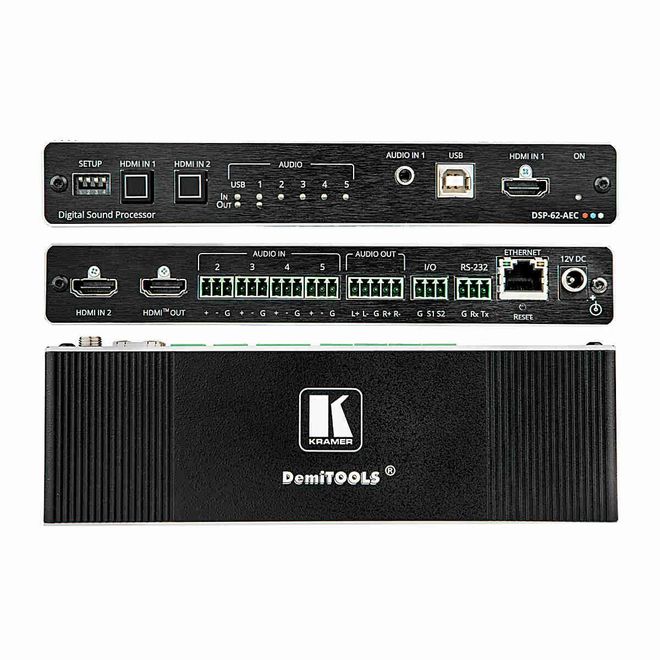 Processador de Audio Dsp-62 - Aec 13-80555090 Kramer Processador de Audio Dsp-62 - Aec 13-80555090 Kramer