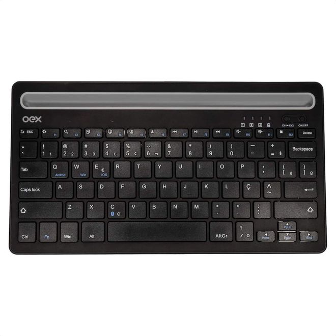 Teclado  Bluetooth Class Plus Preto TC502 Oex