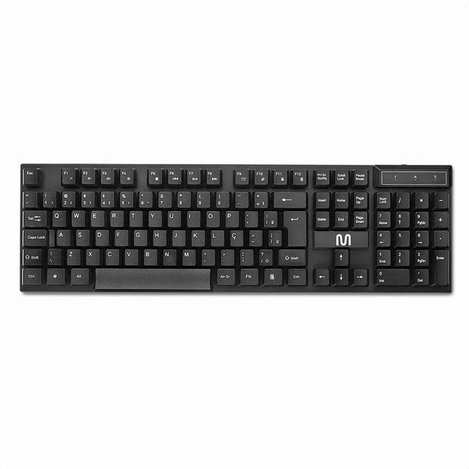 Teclado Sem Fio Multimidia Slin 2.4ghz Pt Tc299 Multilaser