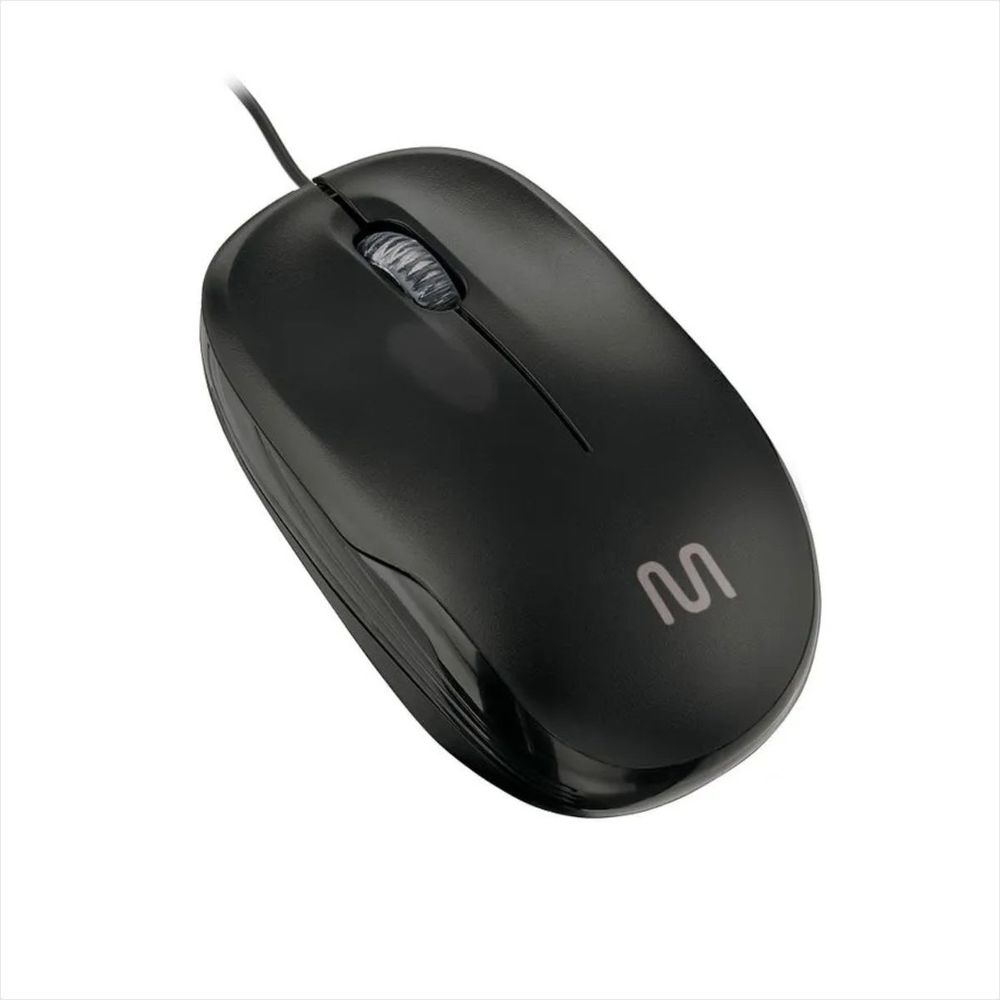 Mouse USB com Fio Multilaser MF200 Preto - Eletronica Santana