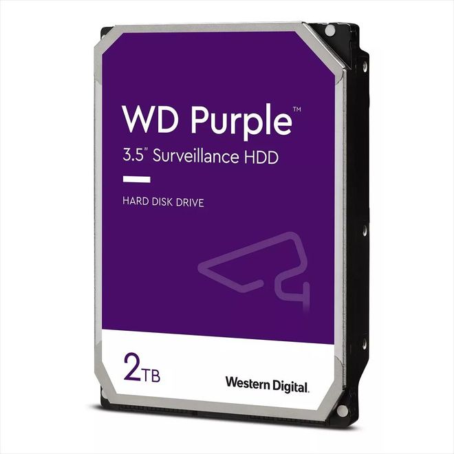 HD Interno 2TB SATA III 64MB Purple WD20PURZ Western Digital