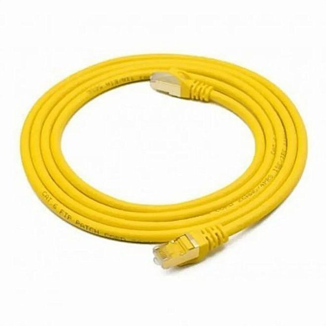 Patch Cord UTP CAT5E 1.5 M Amarelo 10034603 Maxi Telecom