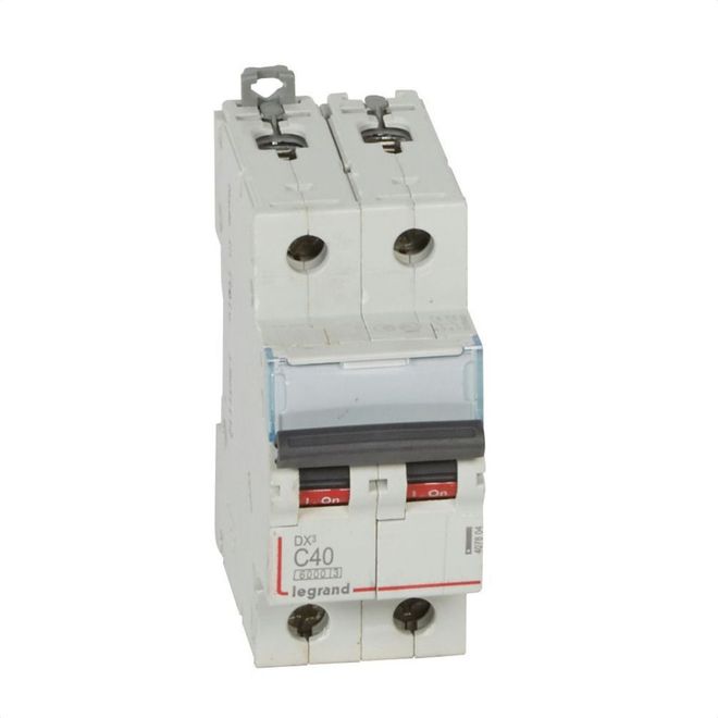 Acessório Disjuntor Termomagnético DX3 40A Curva C 2P 10kA 40A 407804 Legrand