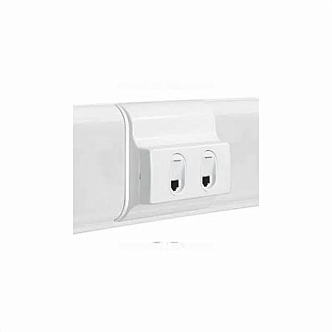 Tomada RJ45 LCS Cat6 +RJ11 K10 Sistema X Branco 675049 Legrand
