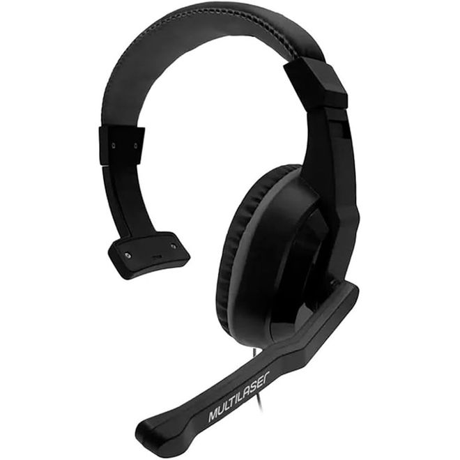 Headset Monoauricular Cancelamento de Ruído Driver 40 mm Potência 45mW Preto PH374 Multilaser
