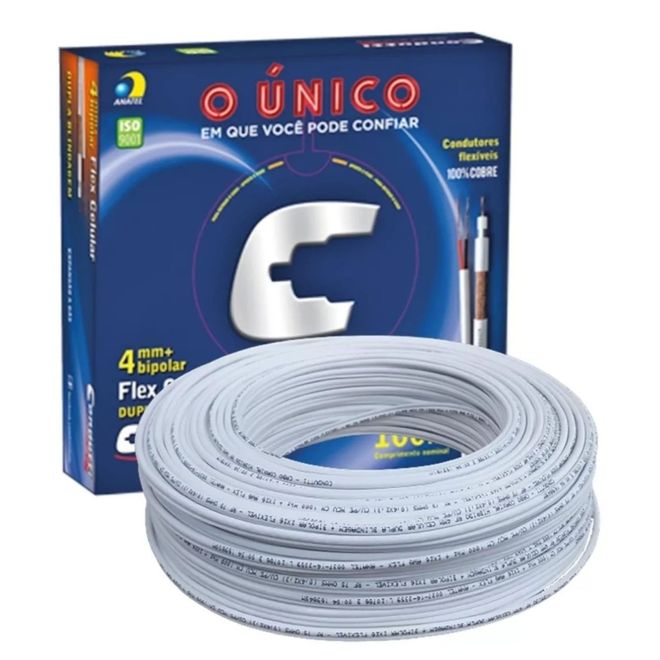 Cabo Coaxial 4mm 80% Flexível 100M Condutti