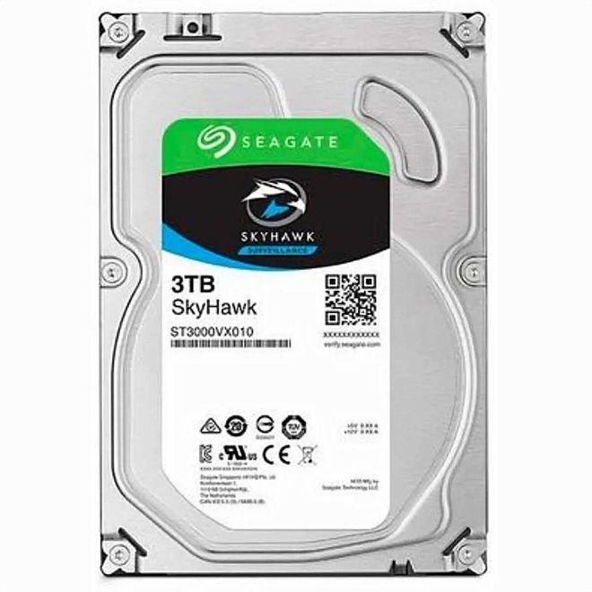 HD Interno 3TB SATA III Surveillance SkyHawk, 3.5 ST3000VX009 Seagate
