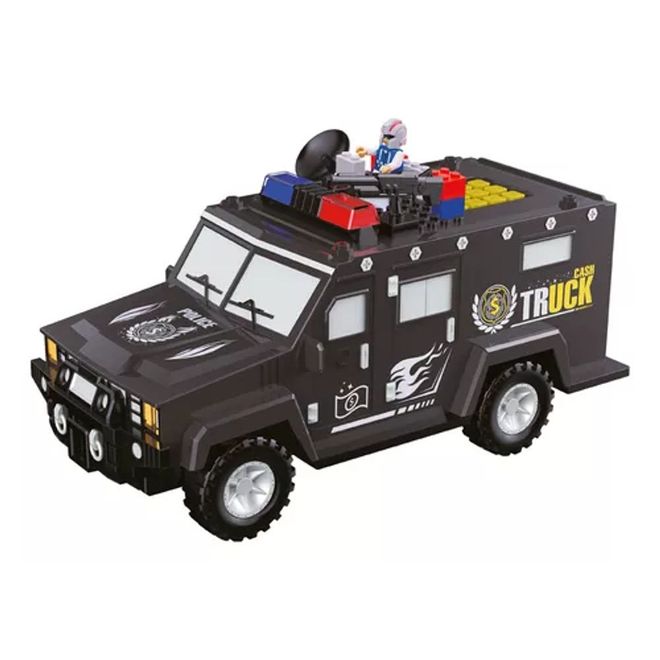 Cofre Eletrônico Digital Infantil Luminoso Carro Forte Preto TRK-002