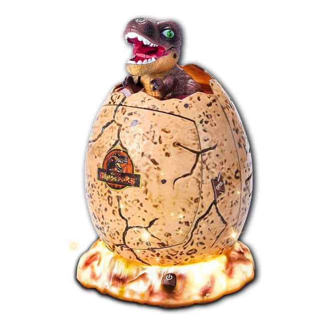 Cofre Digital Dino-Infantil Luminoso Escuro XD-101
