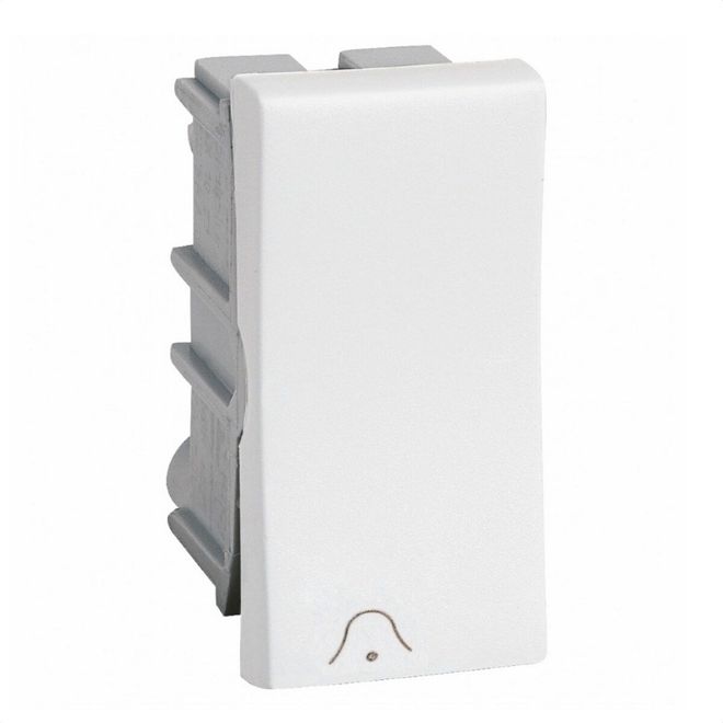 Módulo Pulsador Campainha 2A 250V B. Parafuso 1M Branco 611002BC Legrand