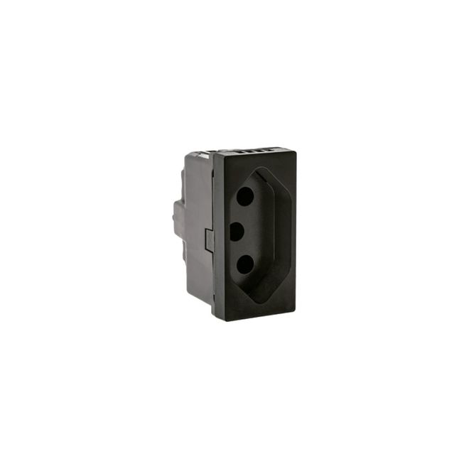 Tomada 2P+T 20A 250V Parafuso 1M Preto 615060PT Legrand