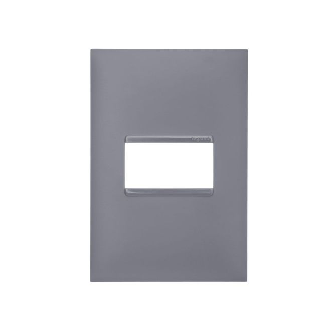Placa 1 Post 4X2 Pial Plus Cinza 618501CZ Legrand Placa 1 Post 4X2 Pial Plus Cinza 618501CZ Legrand