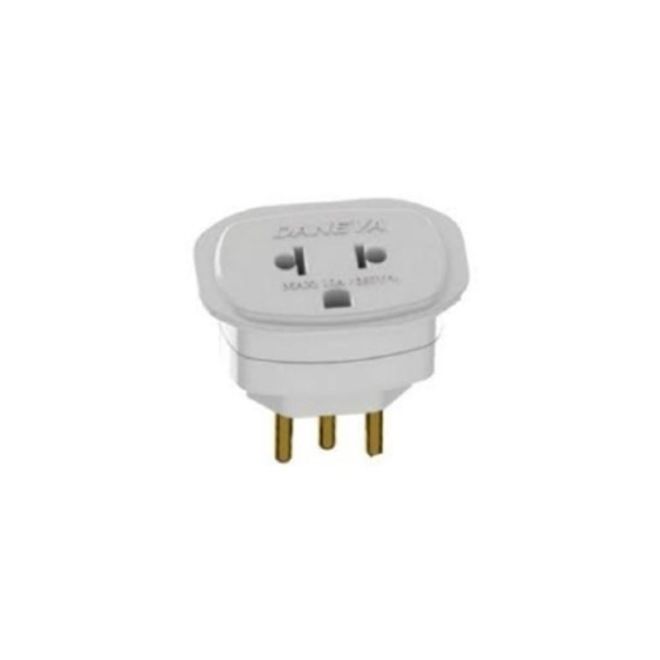 Adaptador Universal 2P+T 10A/250V Branco DN1662 Legrand