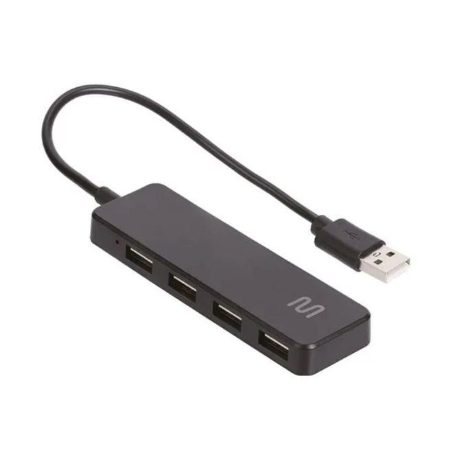 Hub USB 2.0 4 Portas Preto AC443 Multilaser