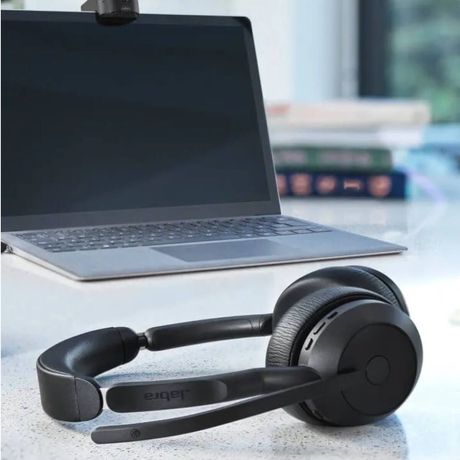 Headset Jabra Evolve2 55 Link380a MS Stereo | Som Imersivo