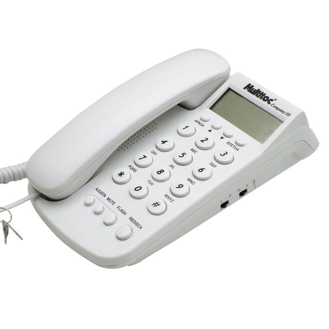Telefone-Com-Fio-Multitoc-Company-e-ID-de-Chamada---Branco Telefone-Com-Fio-Multitoc-Company-e-ID-de-Chamada---Branco