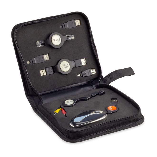 Kit de Viagem para Notebook com Mini Mouse e Fone de Ouvido Force Line 4726