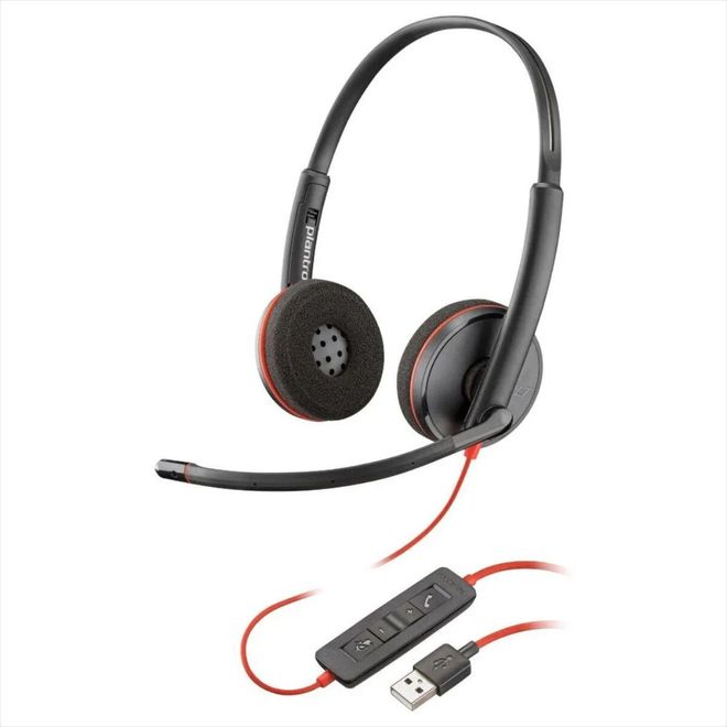 Headset Duplo Blackwire C3220 USB-A 80S02A6 Poly