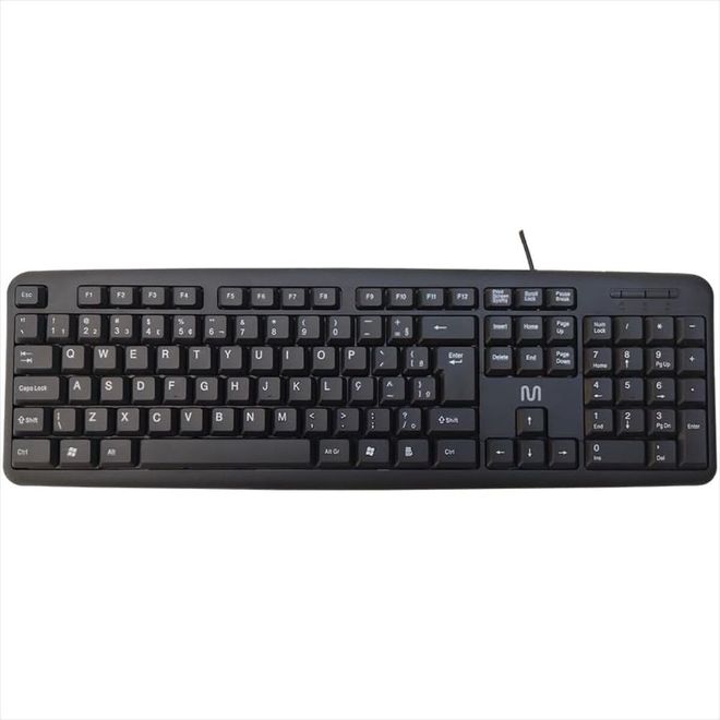Teclado Com Fio Usb Basico Slim Tc065 Multilaser