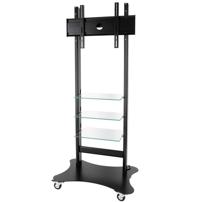 Suporte-de-TV-de-LCD-e-Plasma-de-37-a-52---Rack-com-duas-Prateleiras-Audience-Black---Aironflex